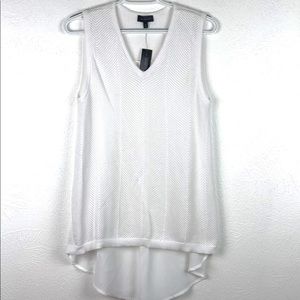 White sleeveless top: The Limited